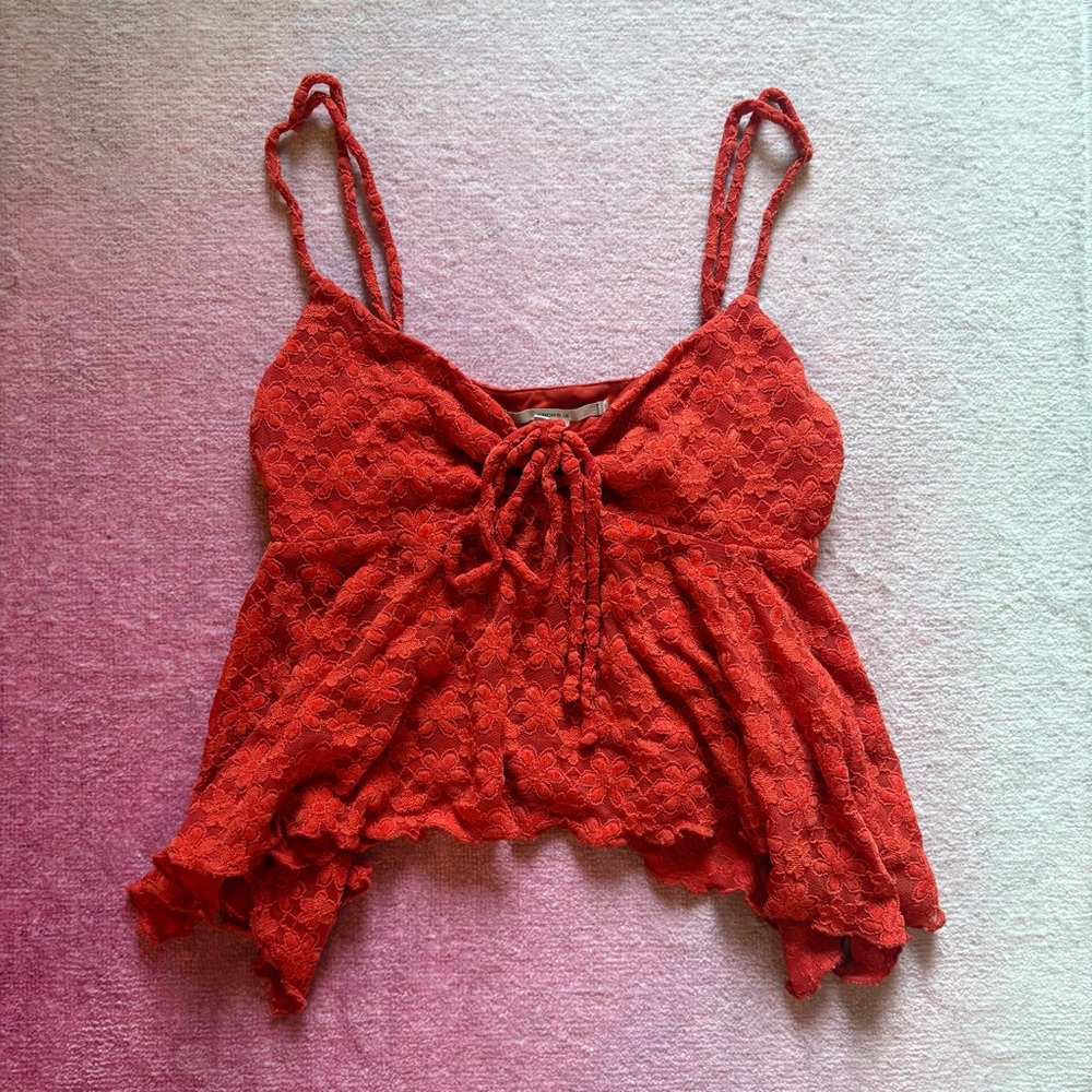 Urban Outfitters Tie Front Flowy Cami